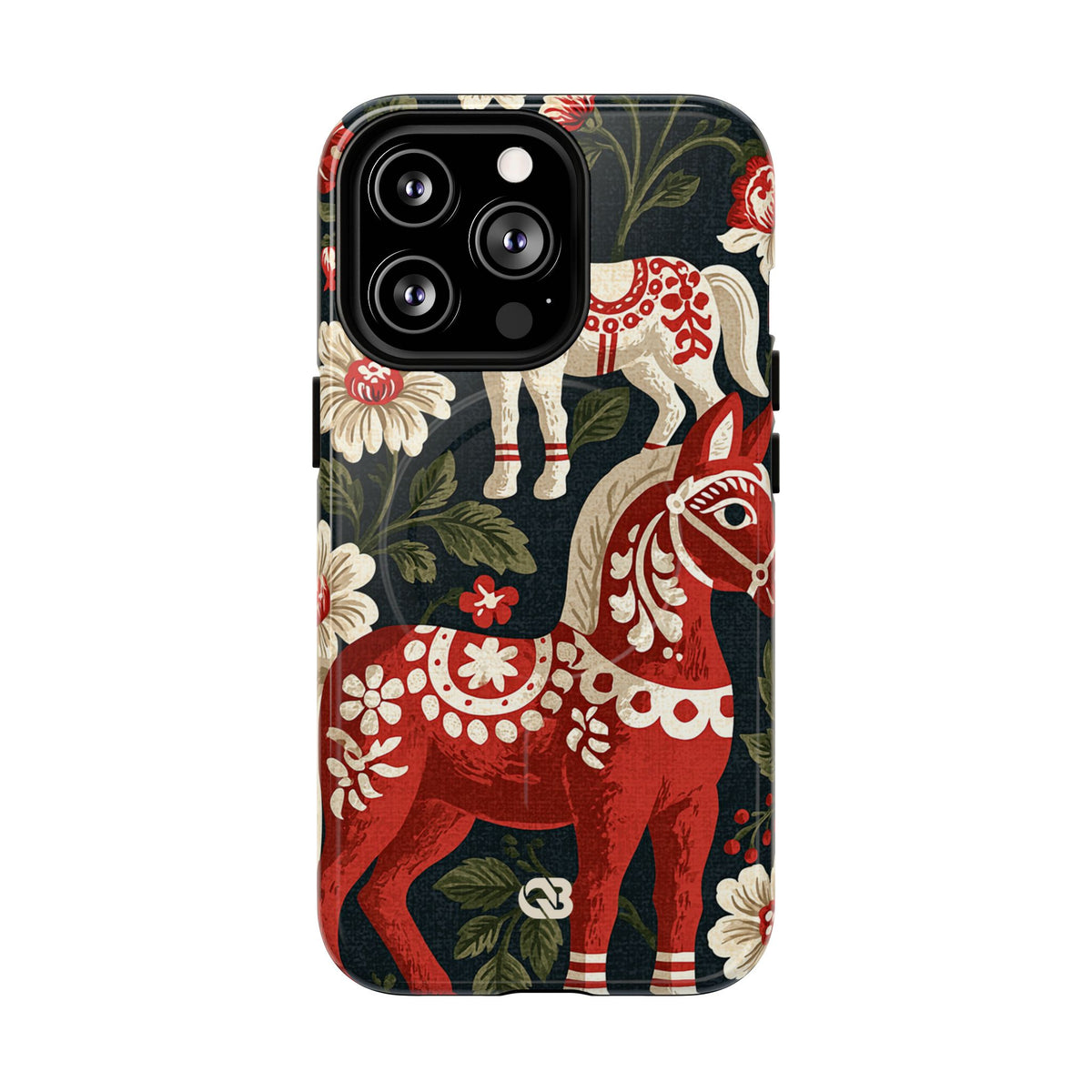 Nordic Dala Meadow · Tough 2.0 Magnetic Phone Case for iPhone · Red