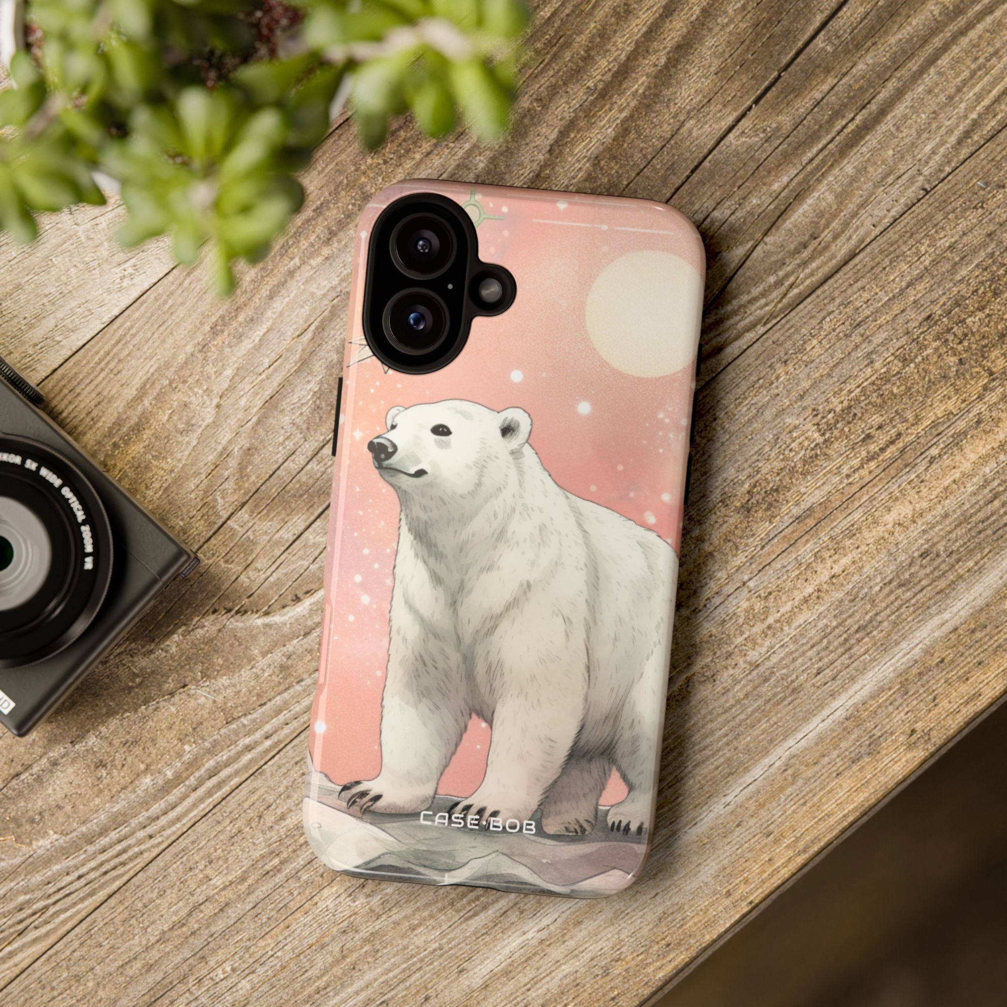 Polar Bear Radiance iPhone 16 Plus Case - Tough