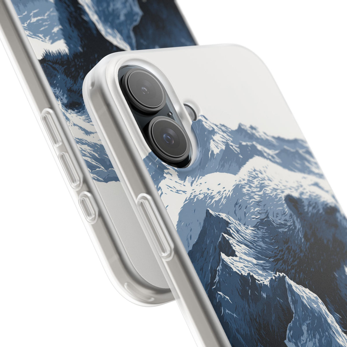 Fjord Summit Bear · Lite Phone Case for iPhone · Blue