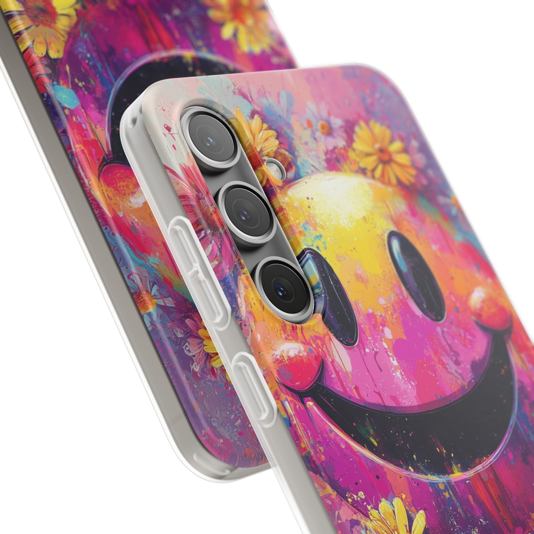 Smiley Bloom Samsung S24 Plus Case - Soft