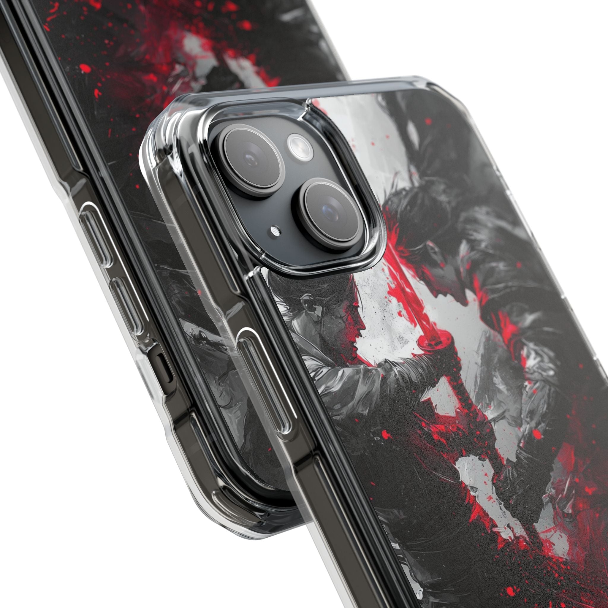 Shattered Crimson Duel · Impact Hoesje voor iPhone · Magsafe