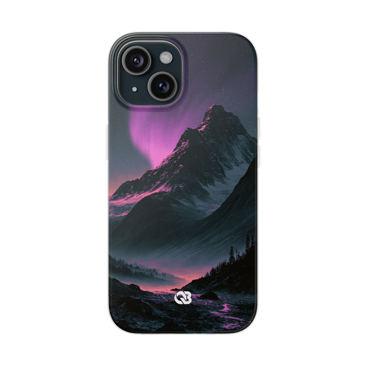 Arctic Aurora Summit · Lite Phone Case for iPhone · Black
