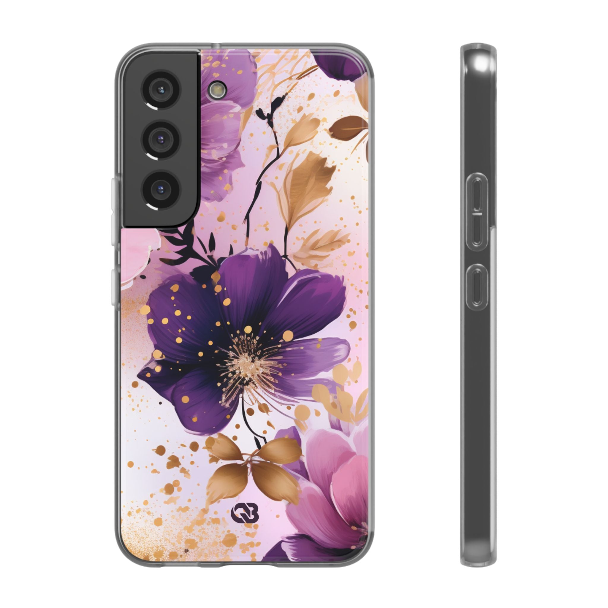 Gilded Violet Bloom · Soft Phone Case for Samsung