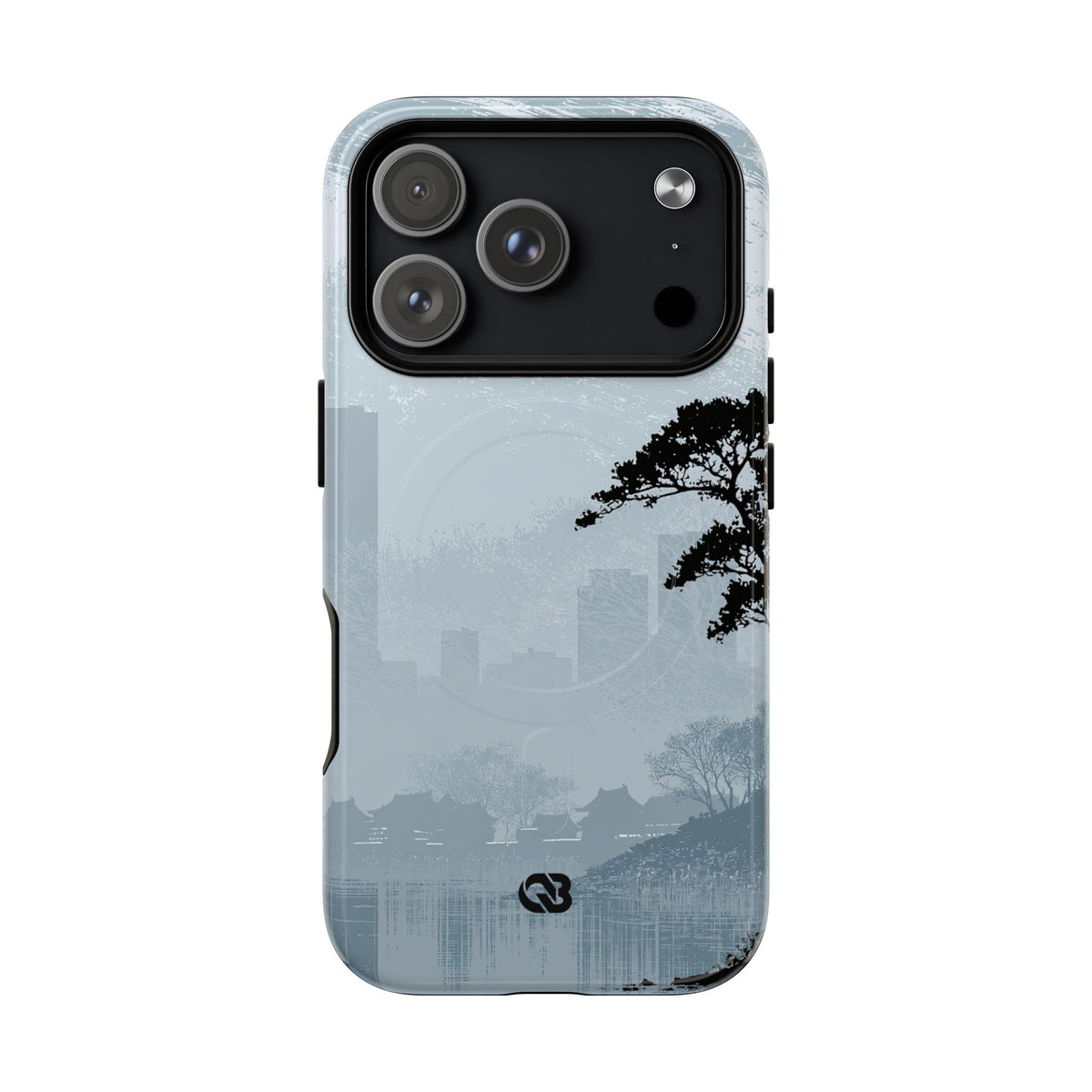 Grey Tough 2.0 Magsafe Phone Case for iPhone - Steel Slate Zen