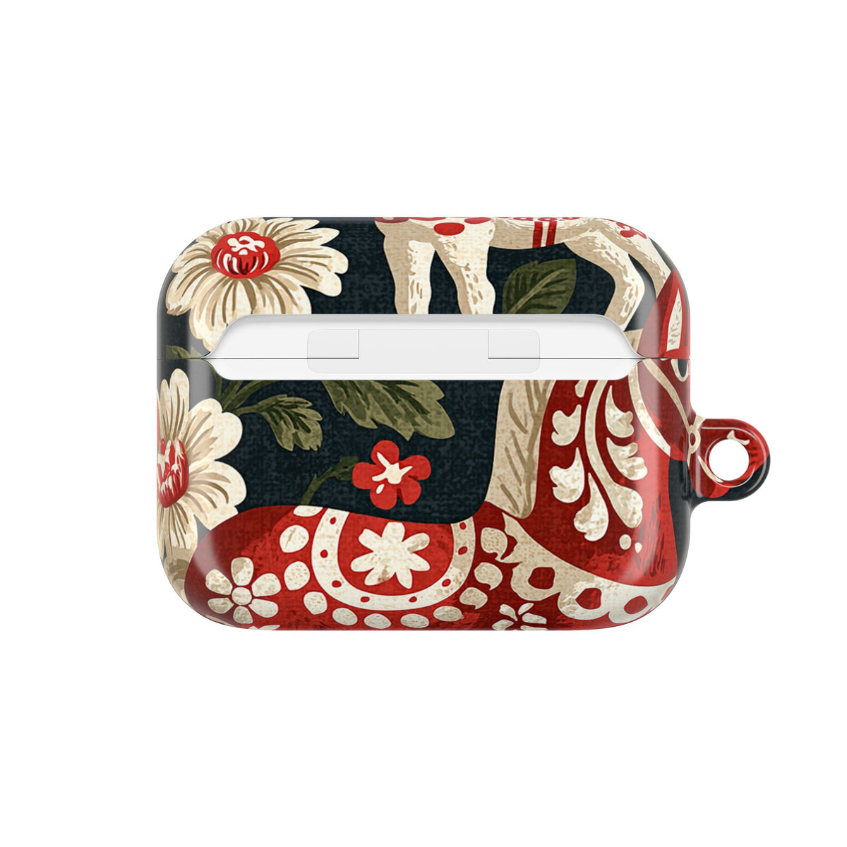 Nordic Dala Meadow · Hard Case for AirPods & AirPods Pro · Red