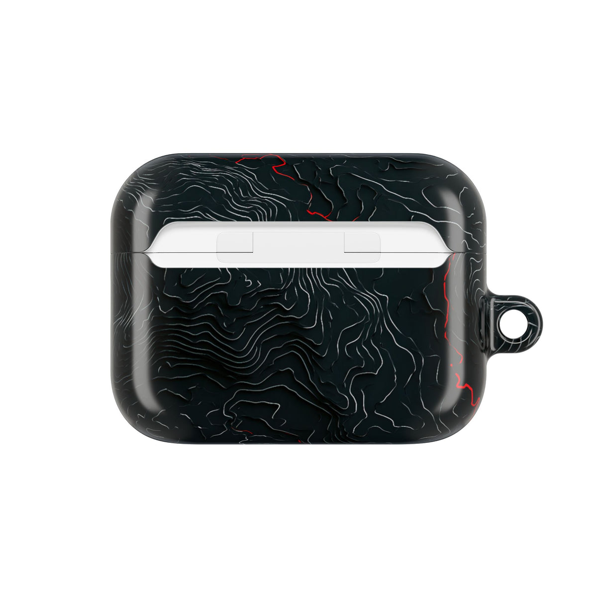 Crimson Rift · Hard Case for AirPods & AirPods Pro · Black