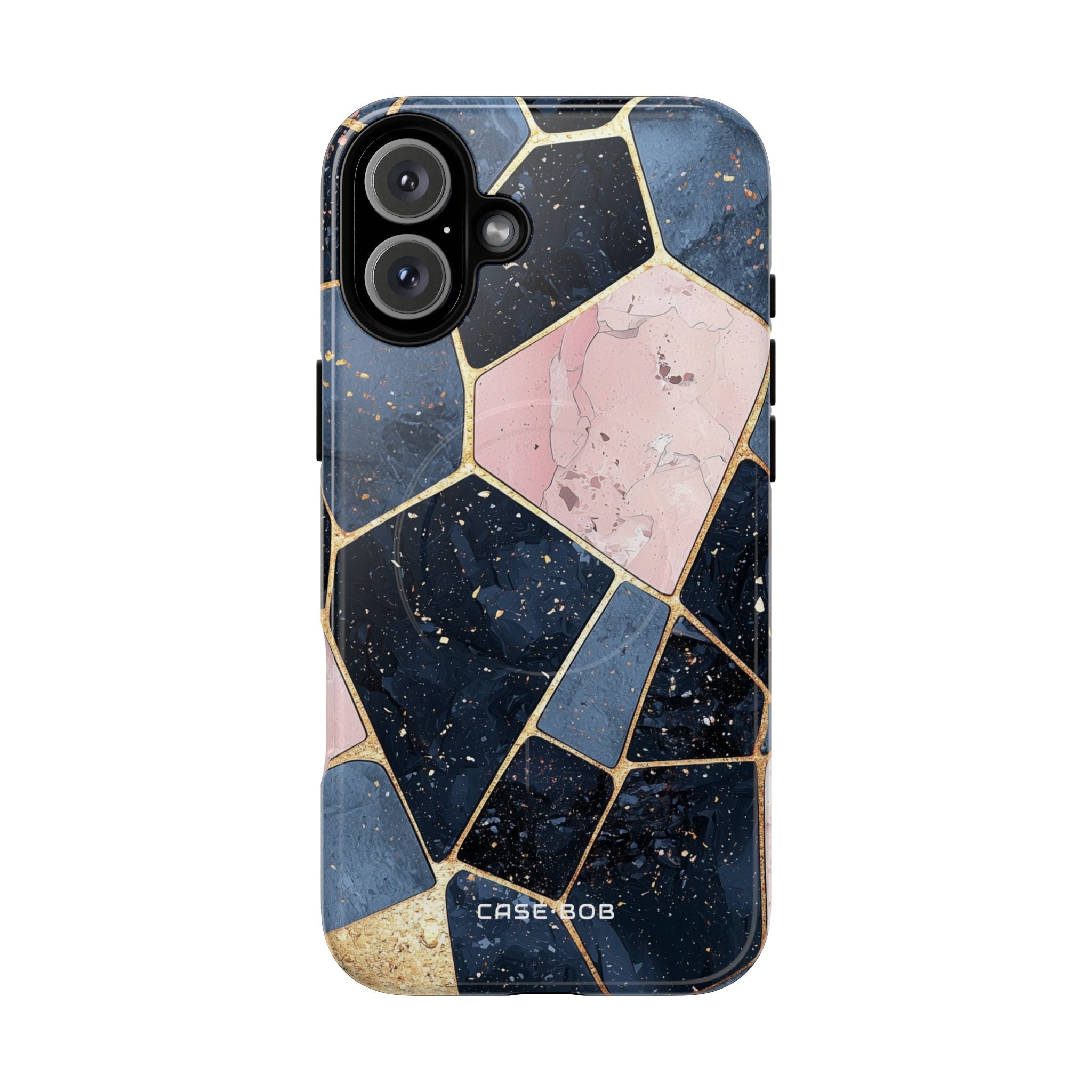 Golden Mosaic iPhone 16 Plus Case - Tough+ - CASE•BOB