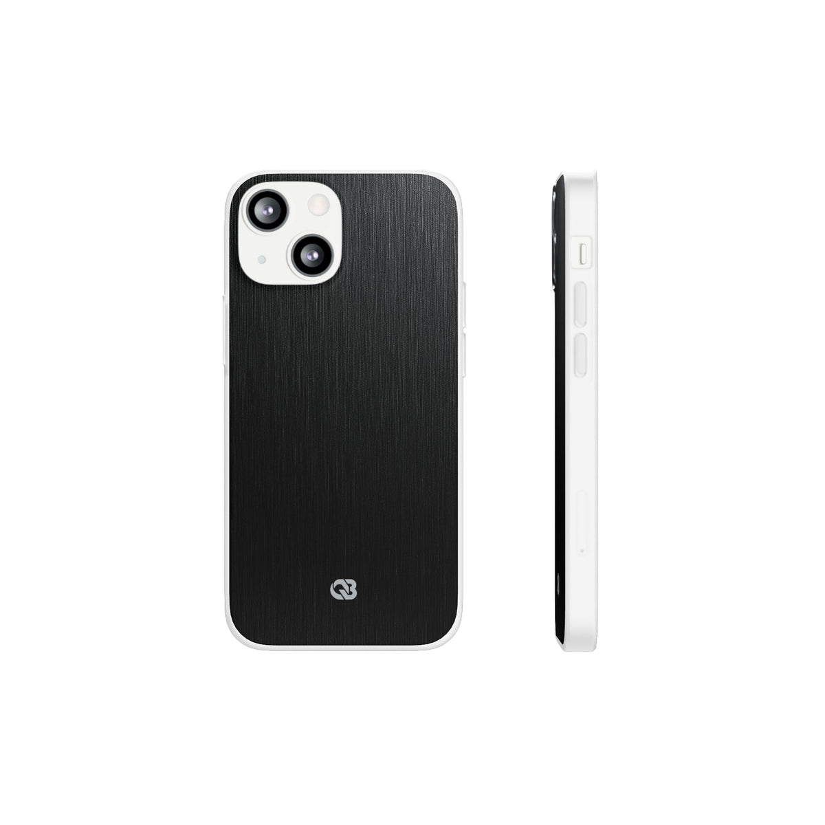 Obsidian Brushed Steel · Lite Phone Case for iPhone · Black