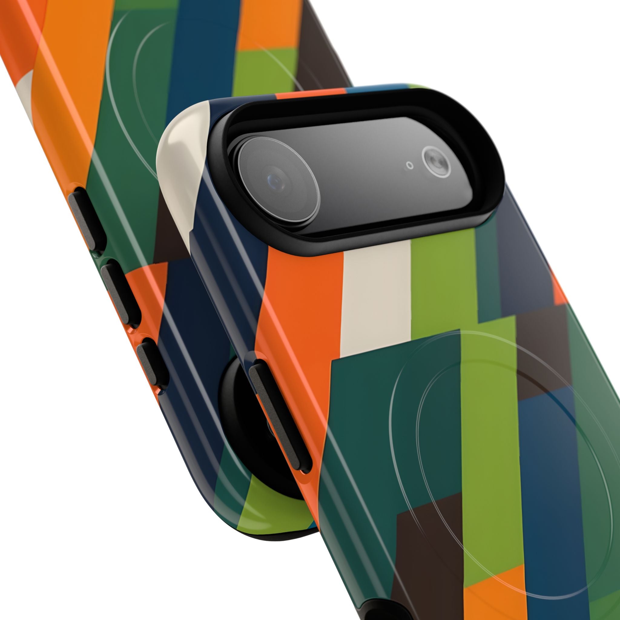 Angled Retro Mosaic · Tough+ Phone Case for iPhone · Magsafe