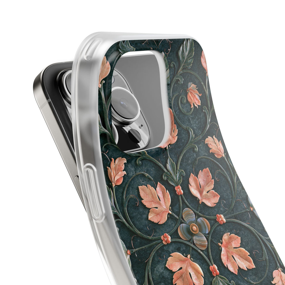 Florentine Rose Arabesque · Lite Phone Case for iPhone · Green