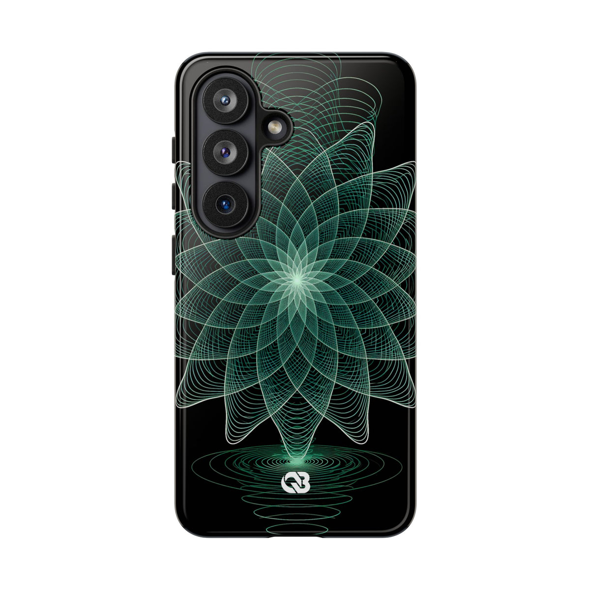 Verdant Harmonic Bloom · Tough Phone Case for Samsung · Black