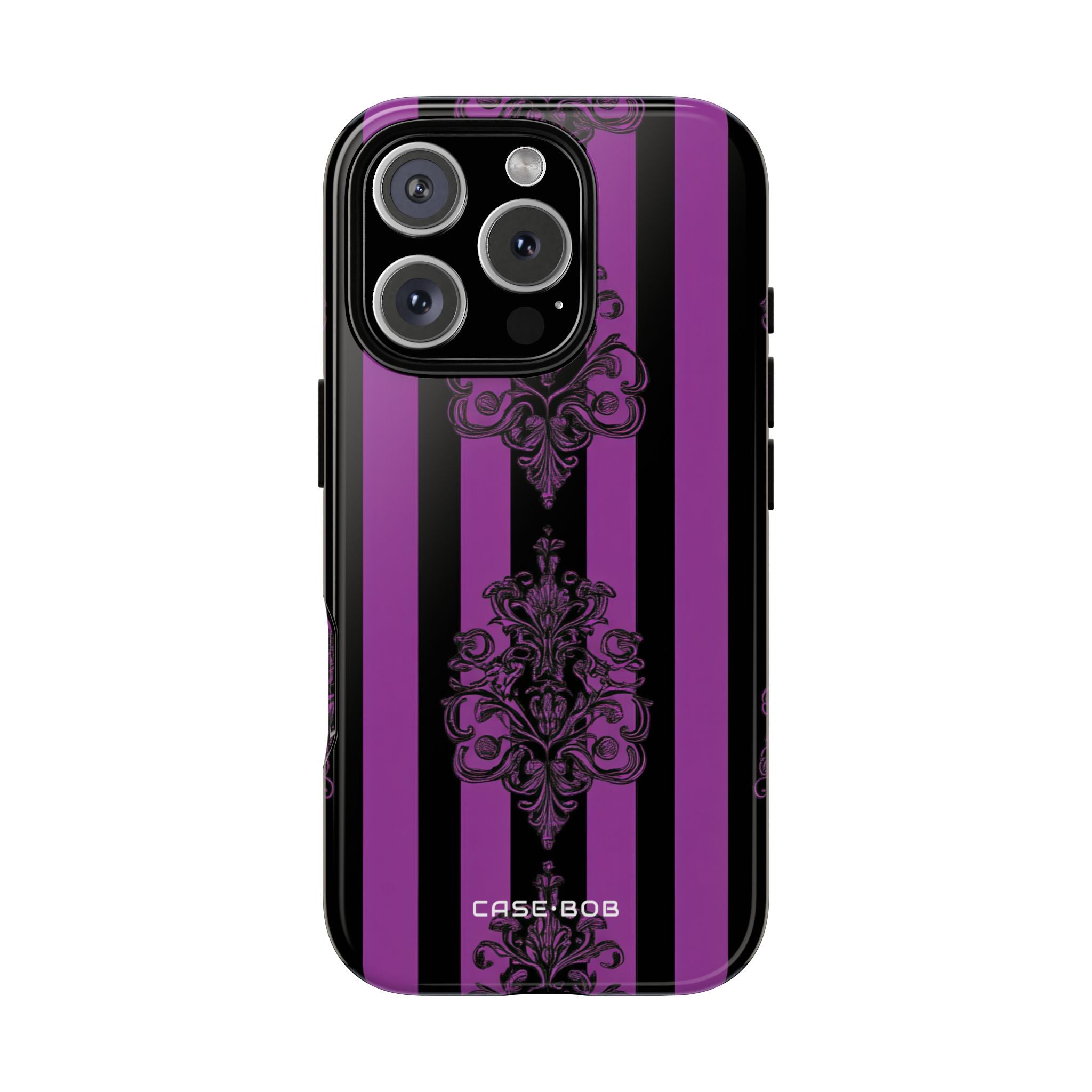 Ornamental Violet Stripes iPhone 16 Pro Case - Tough