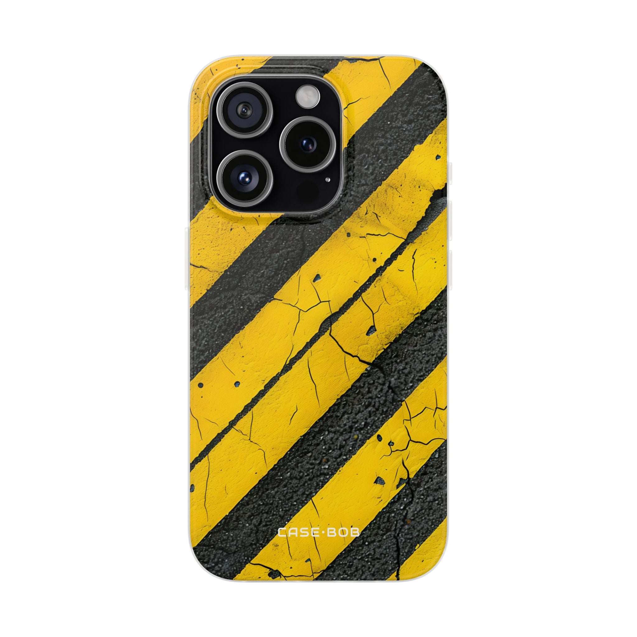 Gelber Streifen Abnutzung iPhone 15 Pro Case - Soft