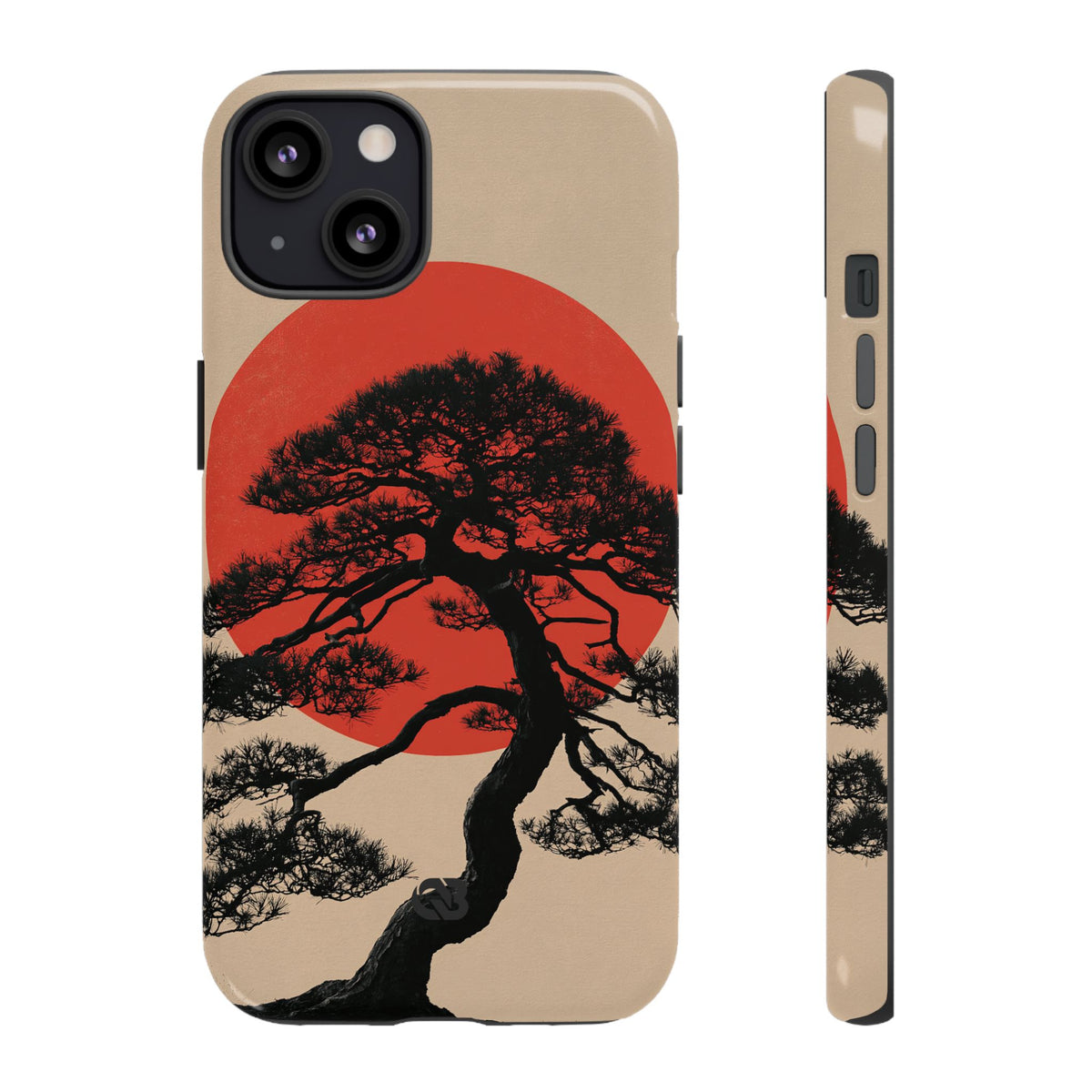 Crimson Pine Solitude · Tough Phone Case for iPhone · Beige