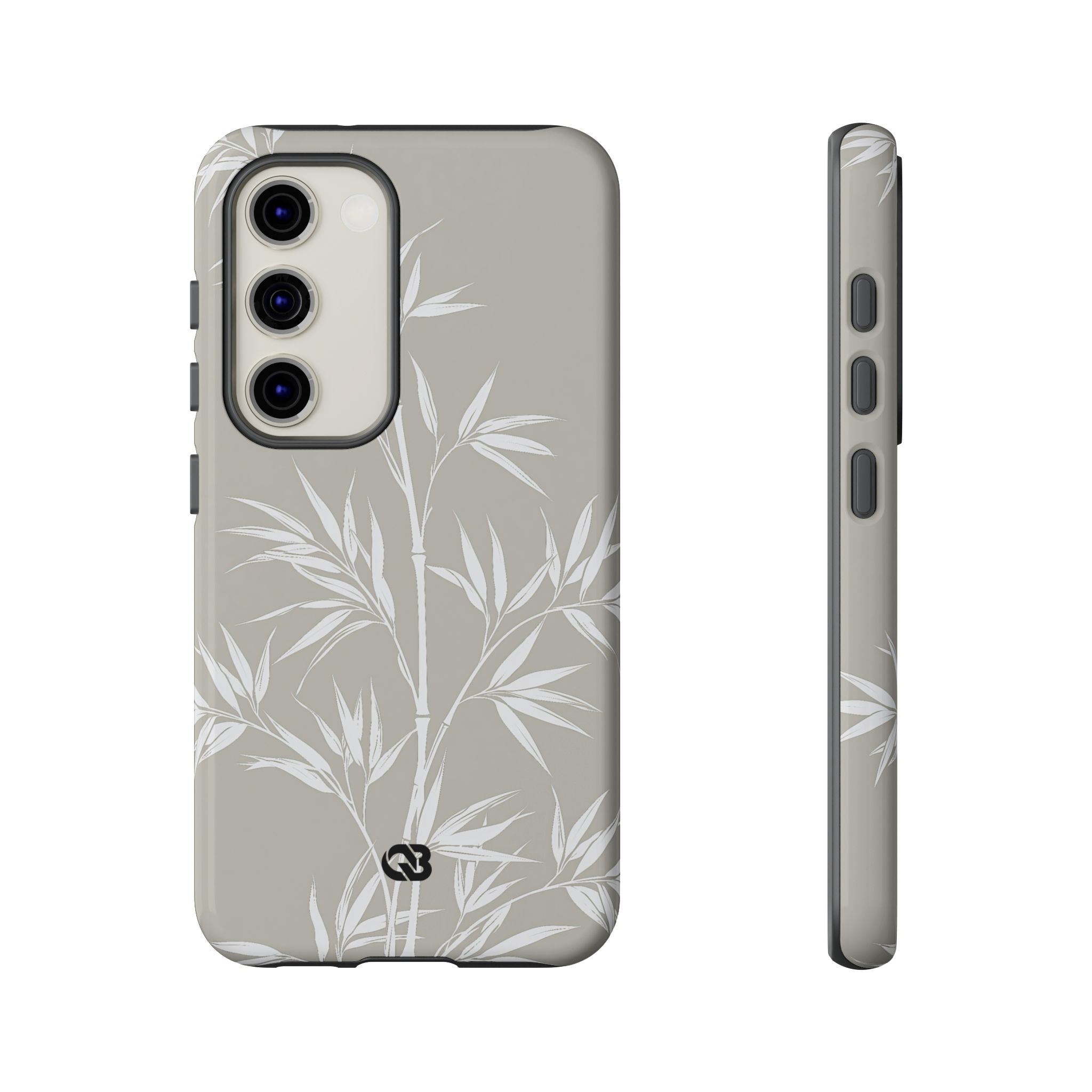 Beige Tough Phone Case for Samsung - Sandstone Bamboo Stalks