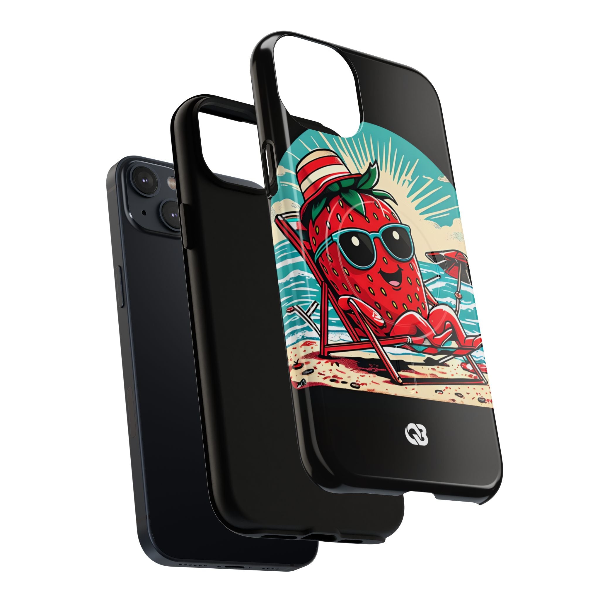 Retro Coastal Berry · Tough+ Hoesje voor iPhone · Magsafe