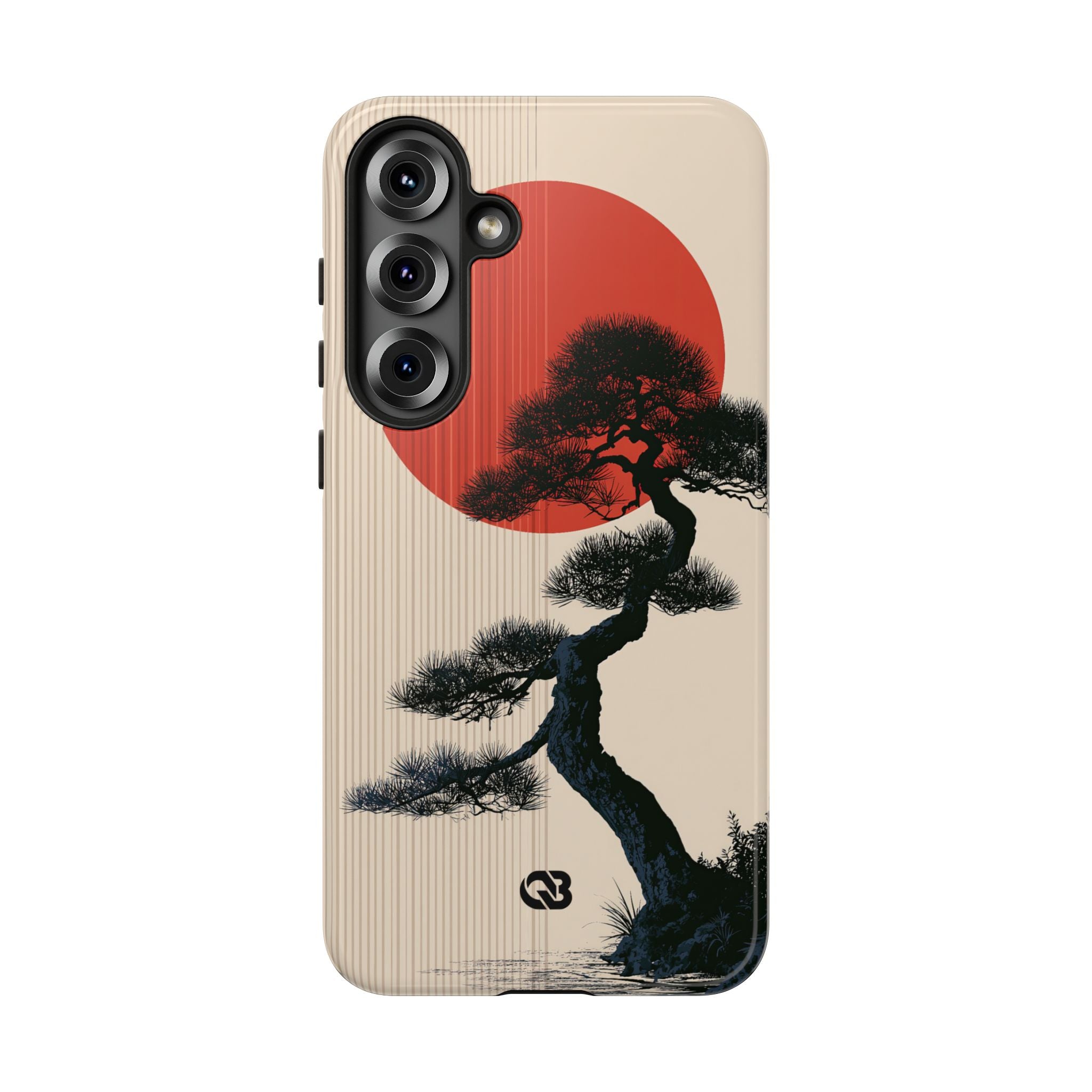 Beige Tough Phone Case for Samsung - Kyoto Crimson Pine
