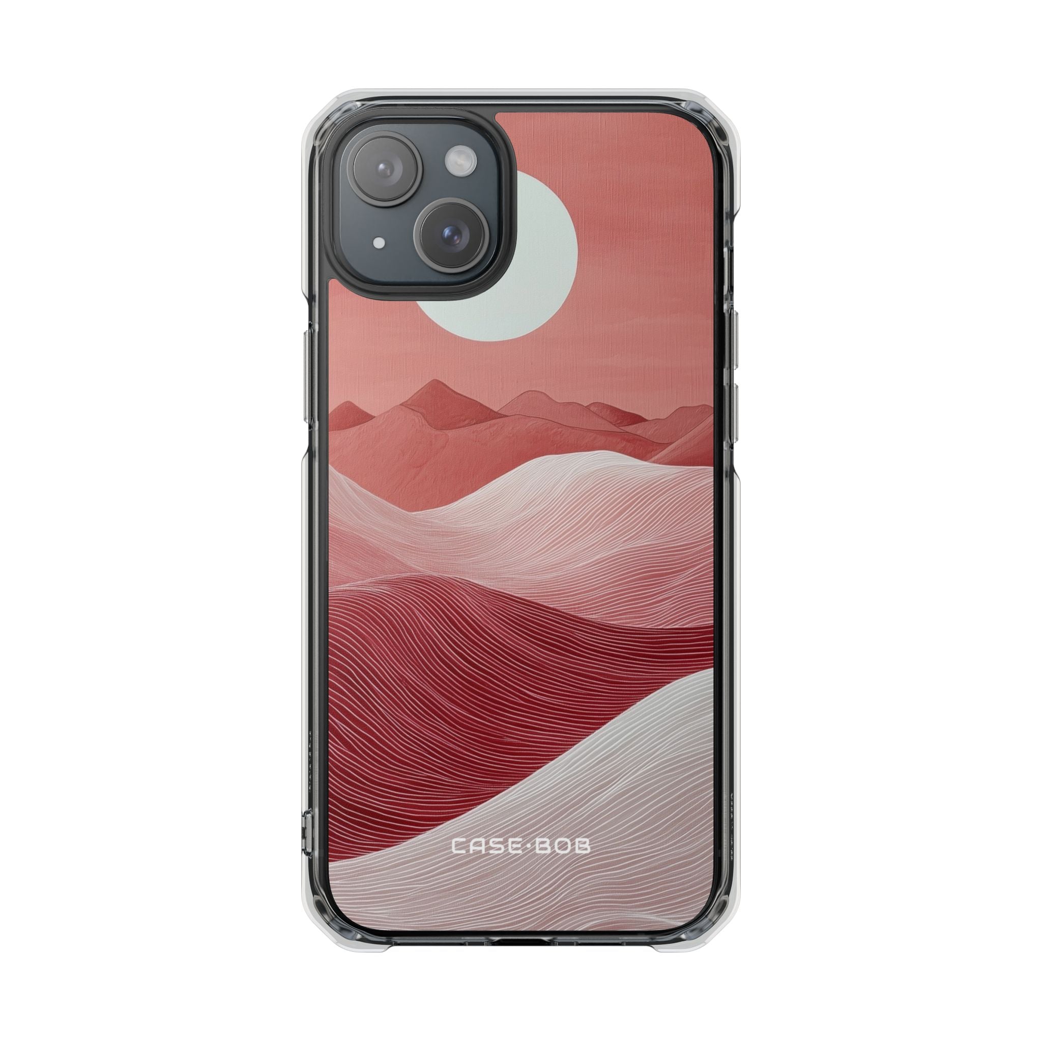 White Orb Dunes iPhone 15 Plus Case - Impact