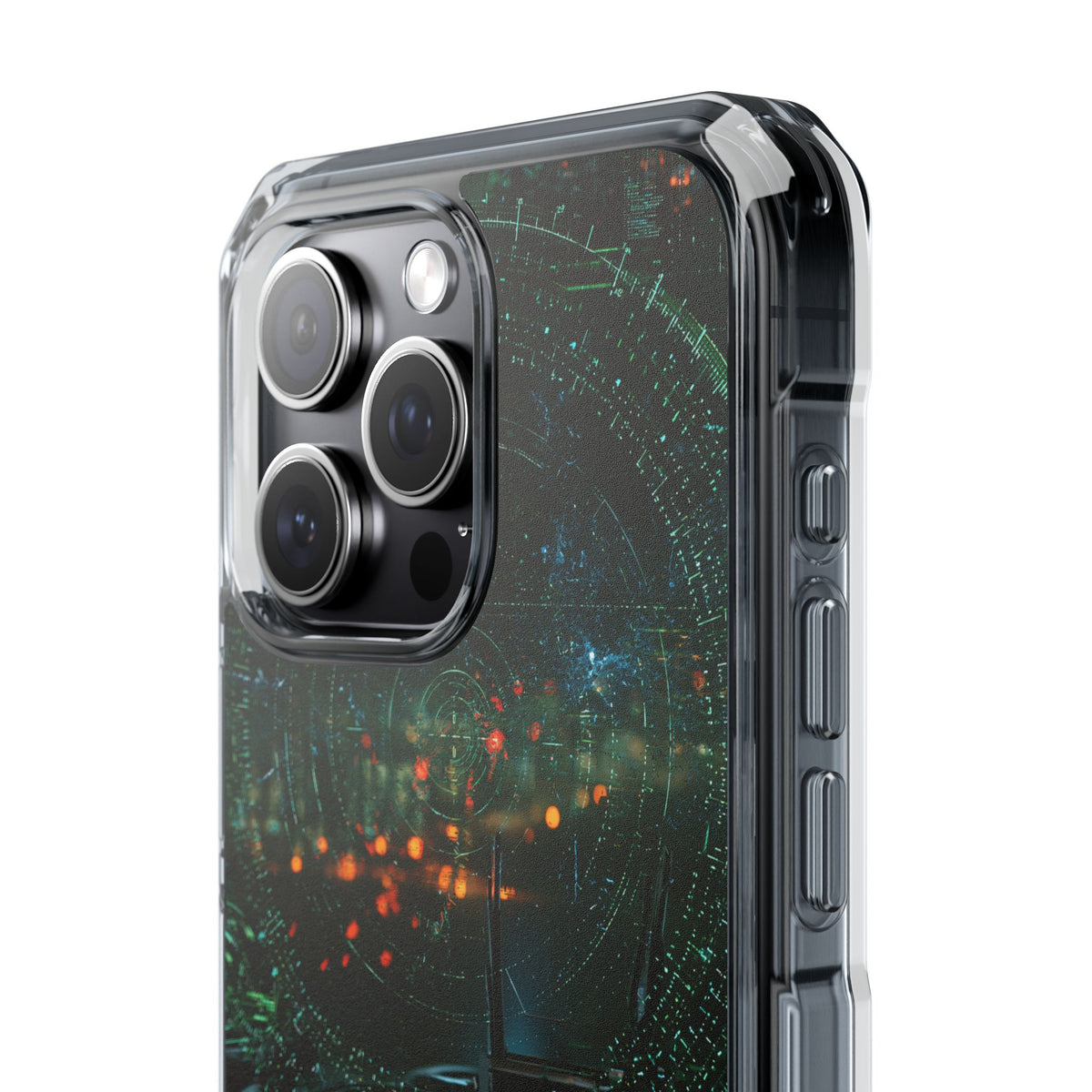 Tactical Avionics HUD · Clear Impact Magnetic Phone Case for iPhone · Green