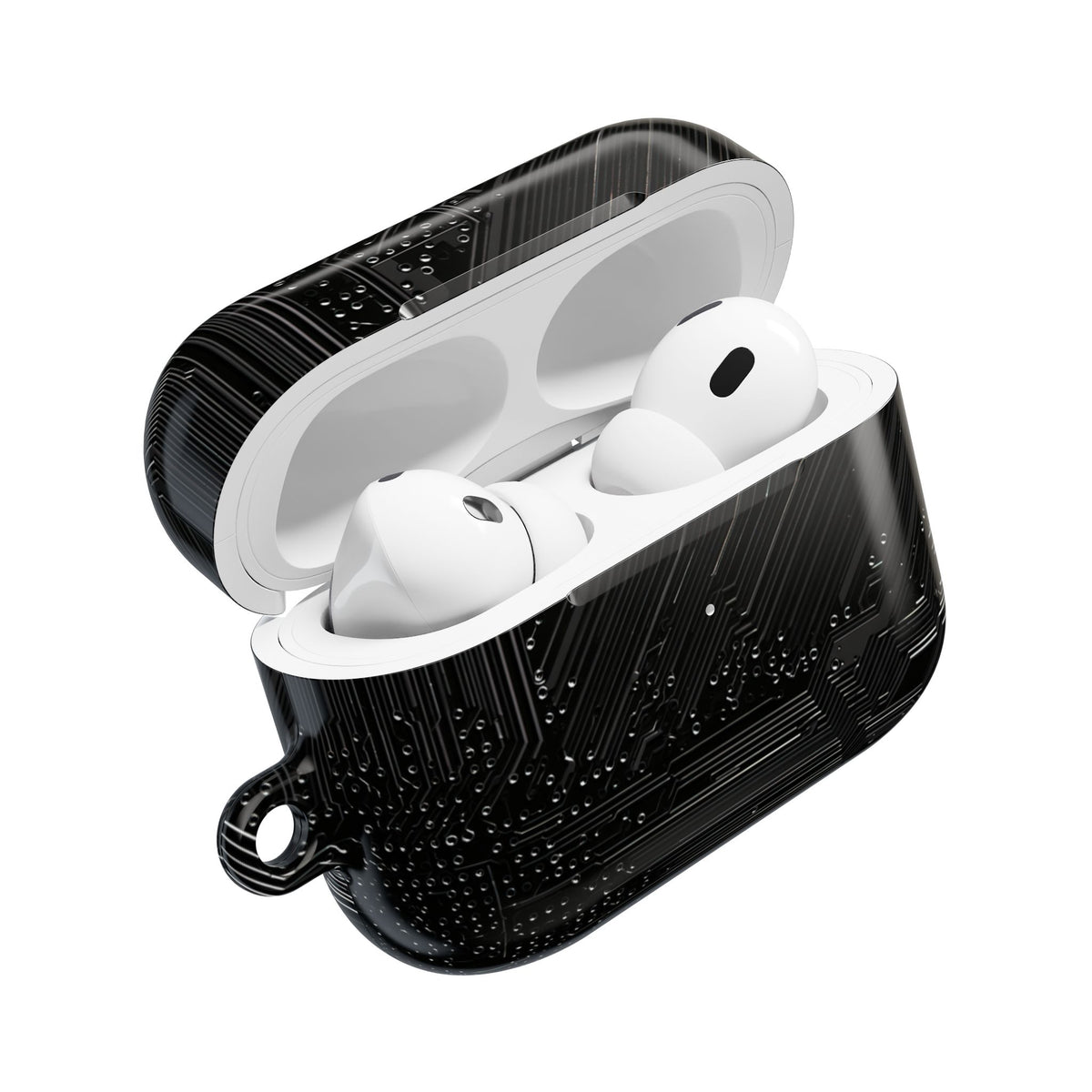 Obsidian Circuitry · Hard Case for AirPods & AirPods Pro · Black