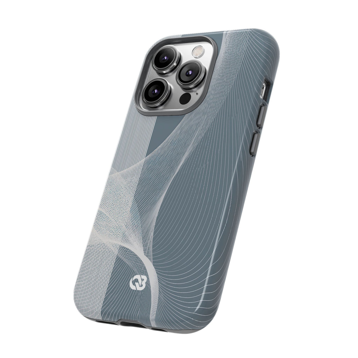 Slate Contour Drift · Tough Phone Case for iPhone · Grey