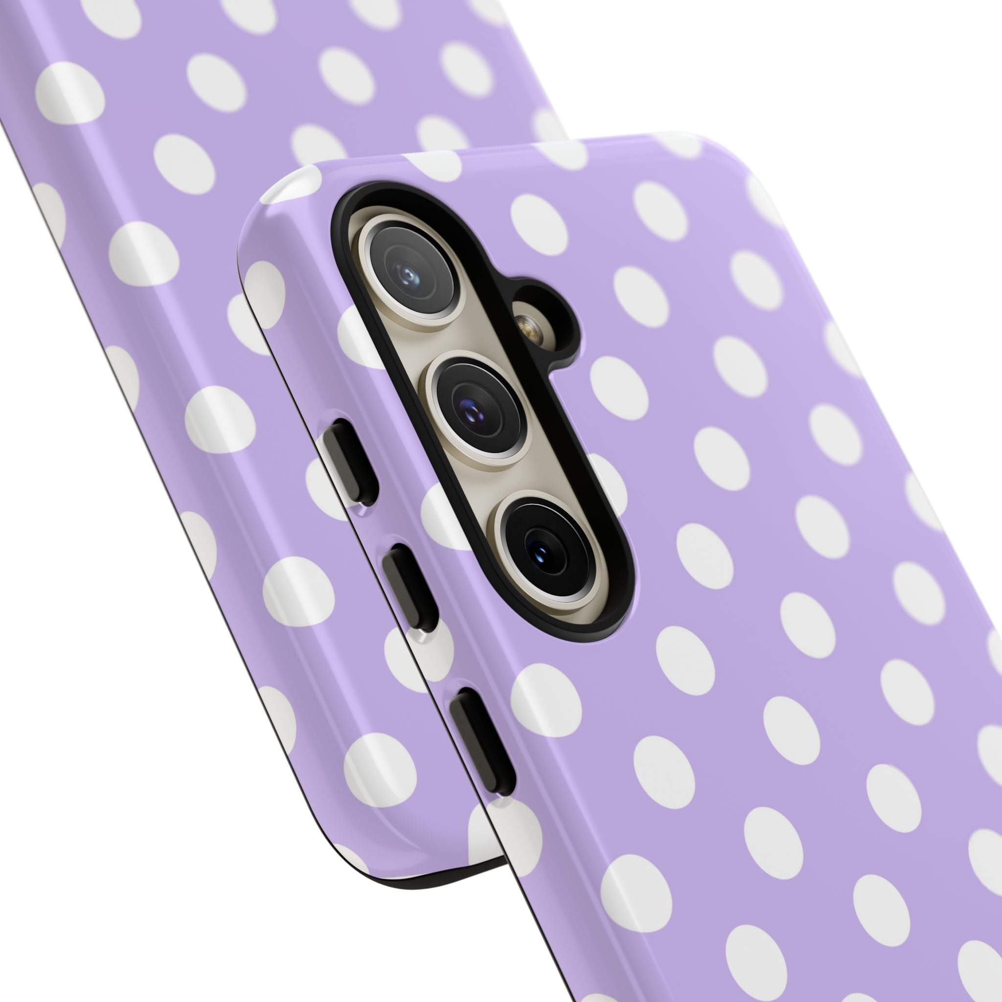 Lavender Polka Grid · Tough Θήκη για Samsung