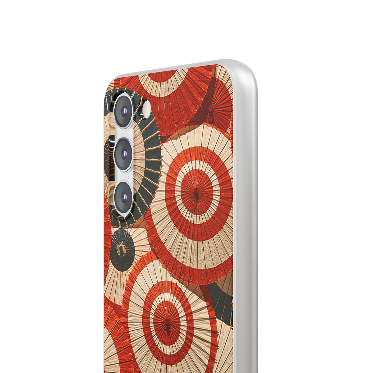 Vermilion Wagasa Motif · Lite Phone Case for Samsung · Red