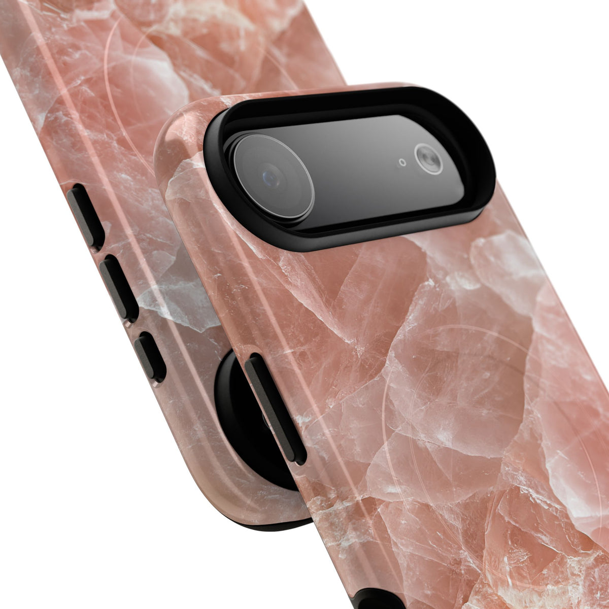 Rose Quartz Facet · Tough 2.0 Magnetic Phone Case for iPhone · Pink