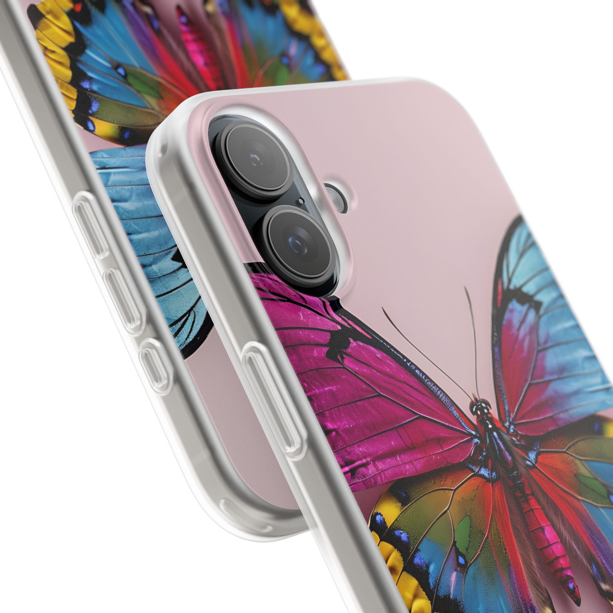 Vivid Butterfly iPhone 16 Plus Case - Soft