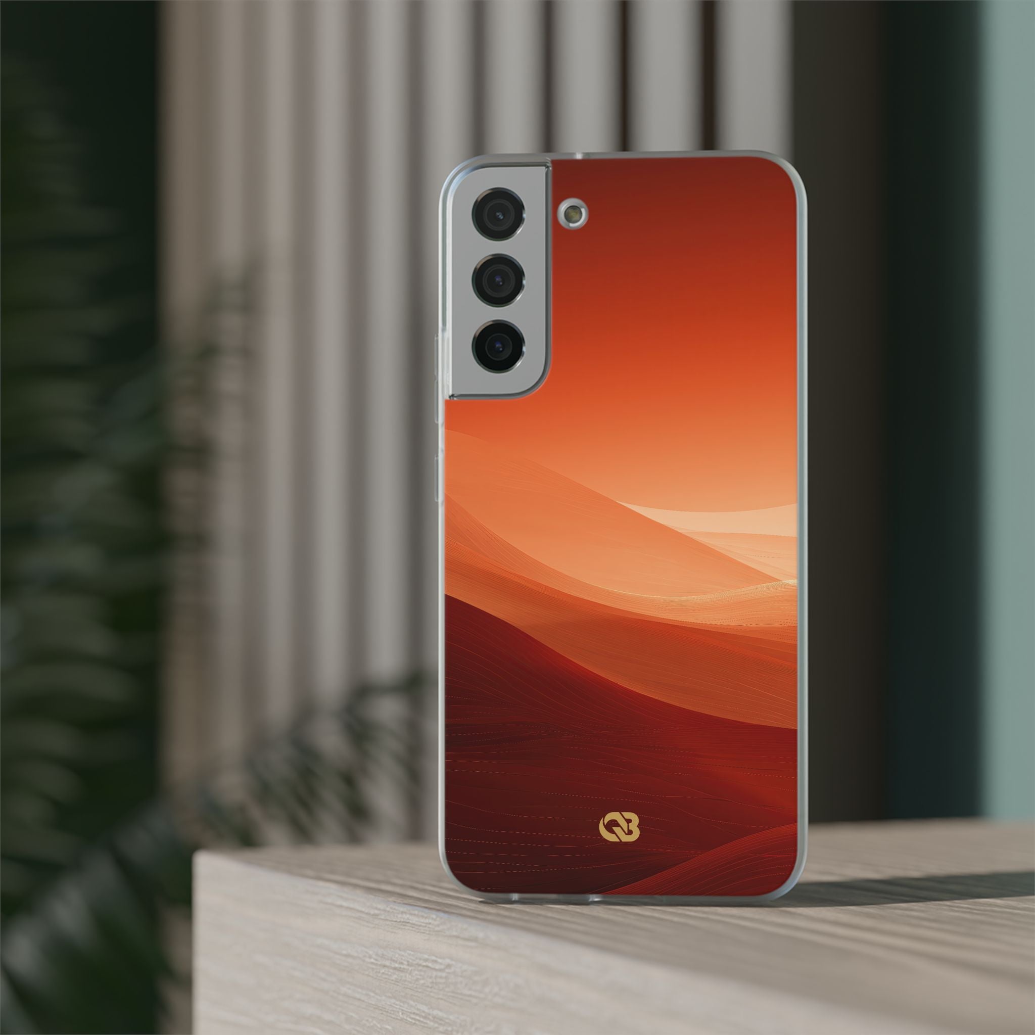 Orange Lite Phone Case for Samsung - Crimson Dune Gradient