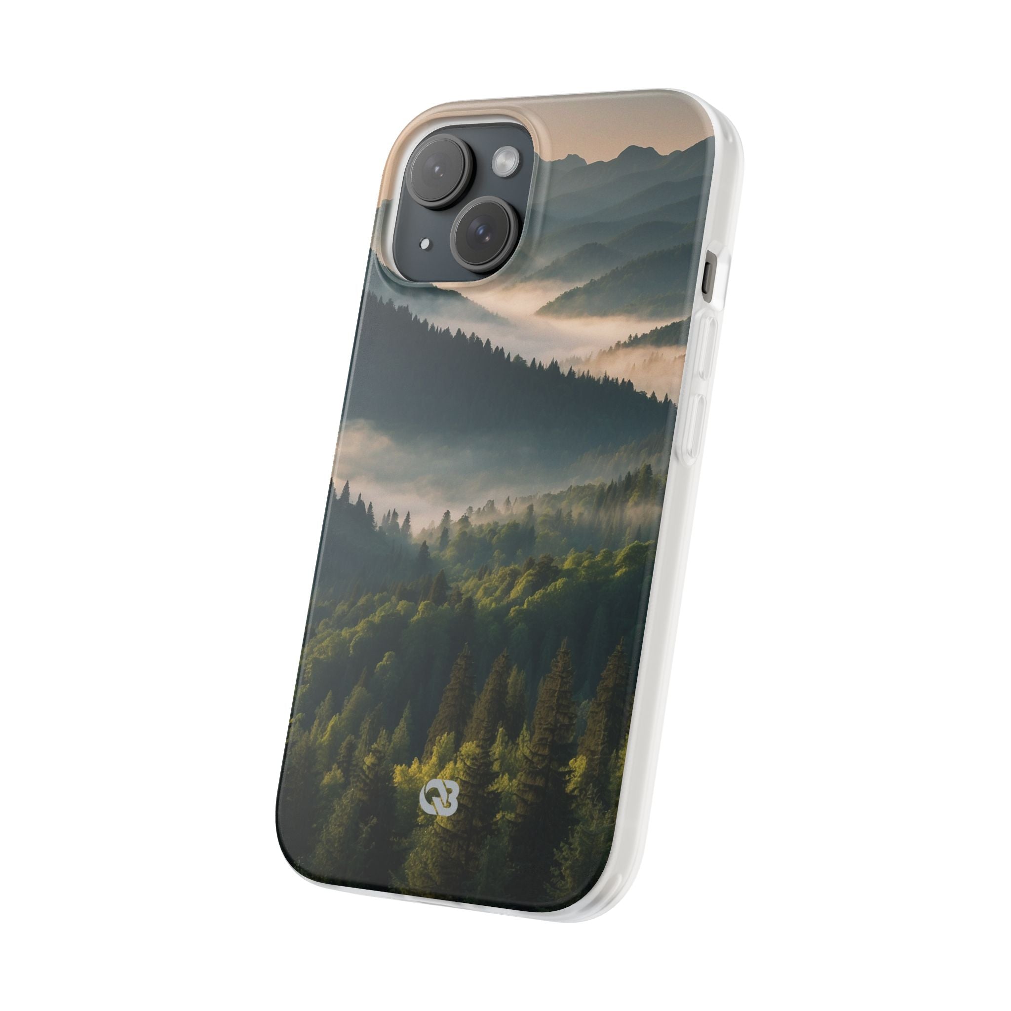 Foggy Mountain Ridge · Soft Phone Case for iPhone