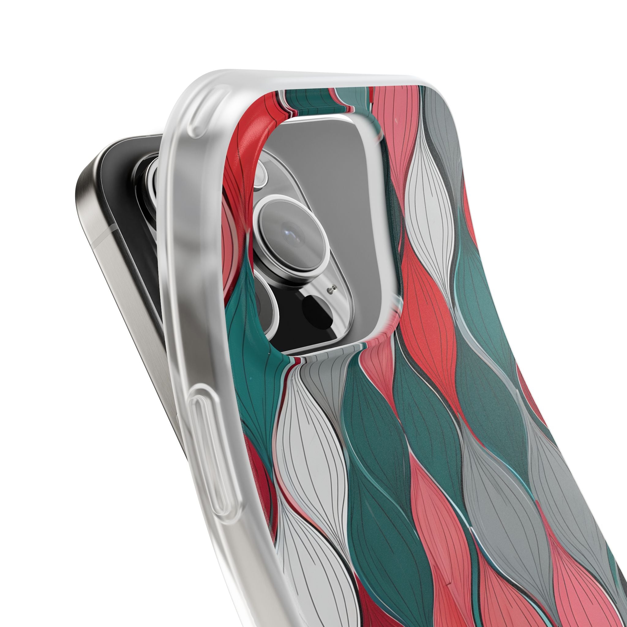 Slate Rose Ripple · Soft Phone Case for iPhone