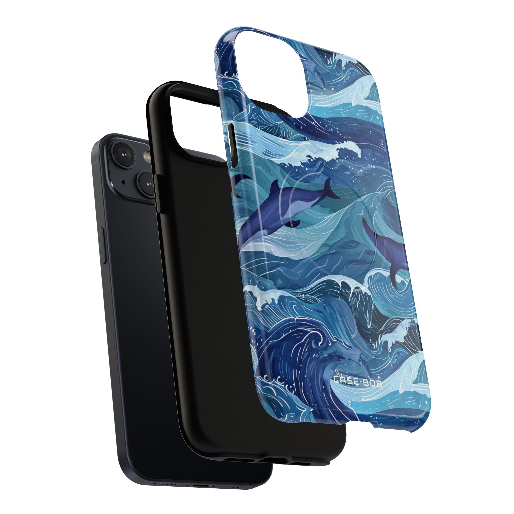 Dolphin Waves iPhone 14 Plus Case - Tough+