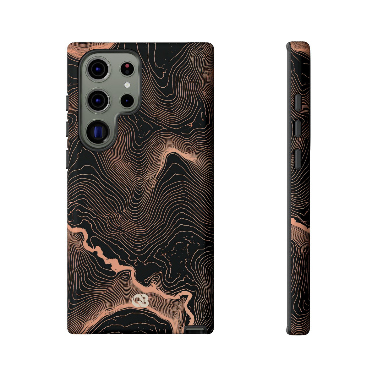 Mesa Elevation Contour · Tough Phone Case for Samsung · Black