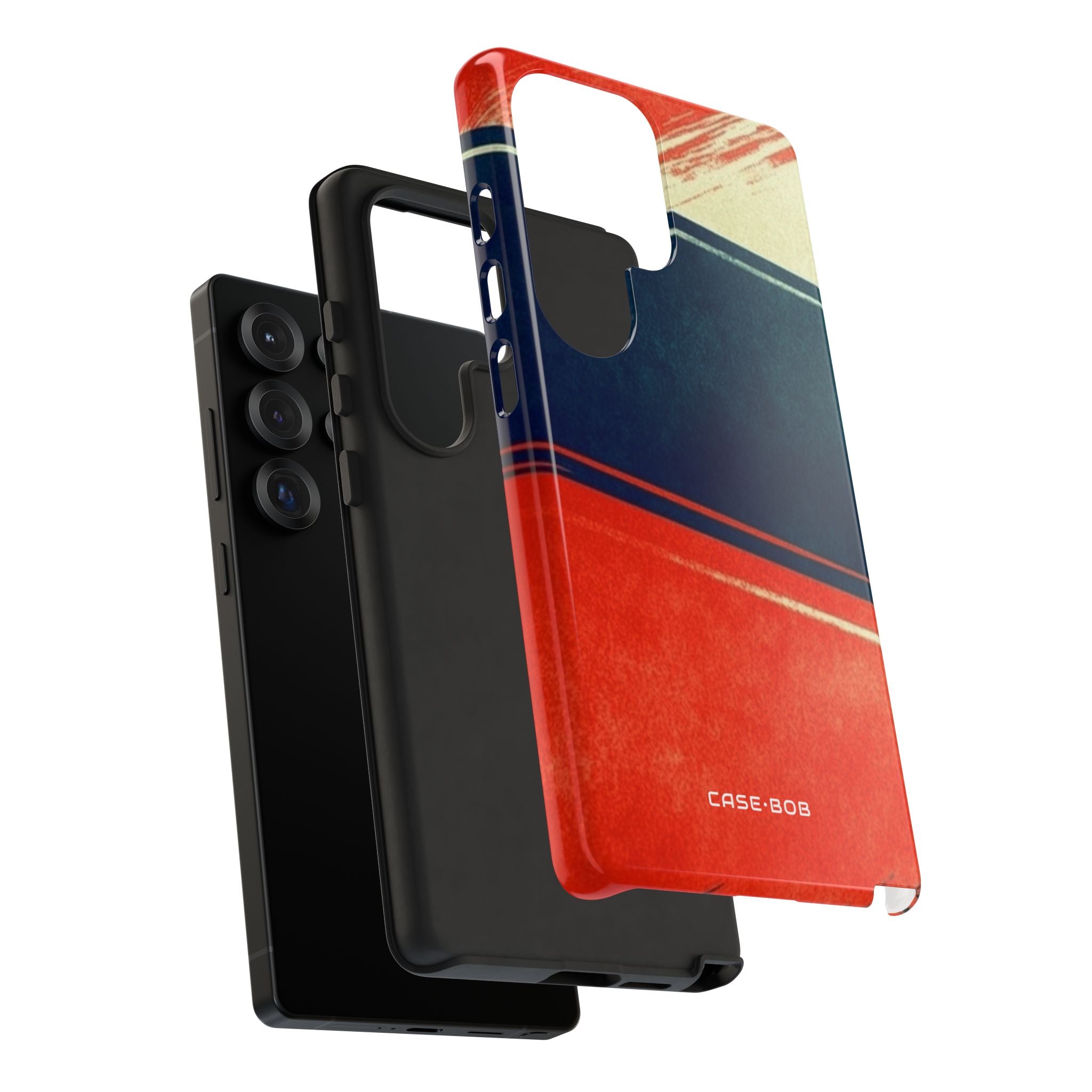 Blauwe diagonale beweging Samsung S25 Ultra Case - Tough