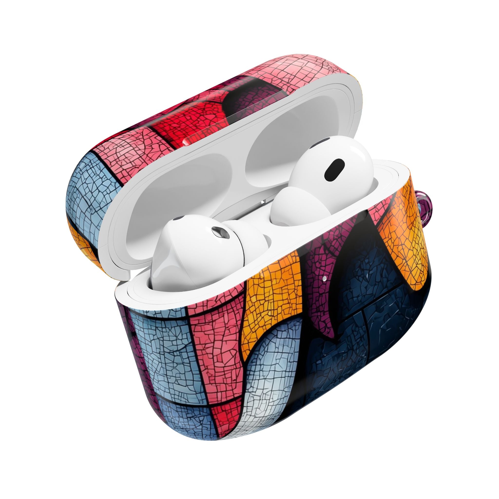 Blue Mosaic Elephant - AirPods Case