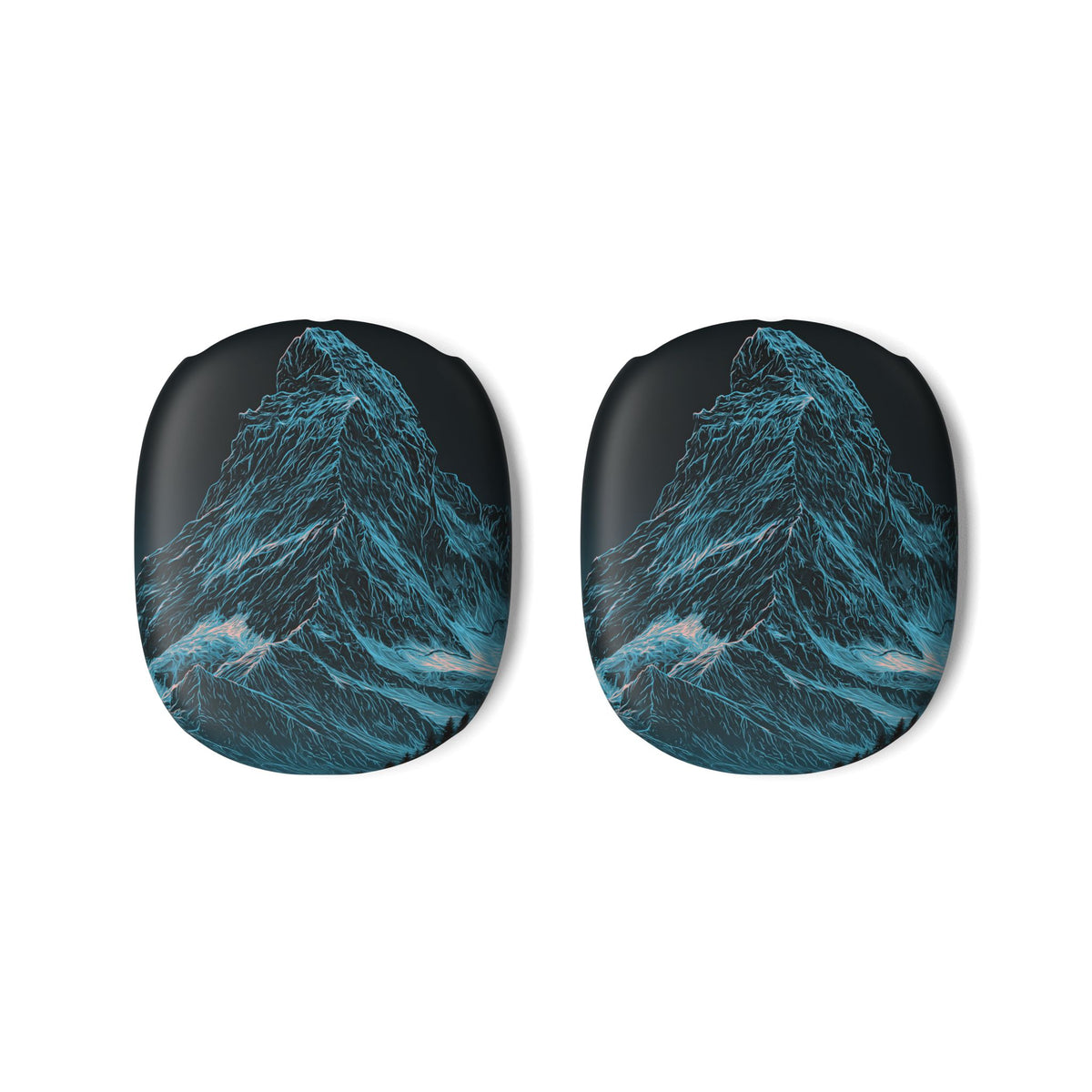 Glacial Alpine Peak · Hard Case for AirPods Max · Blue