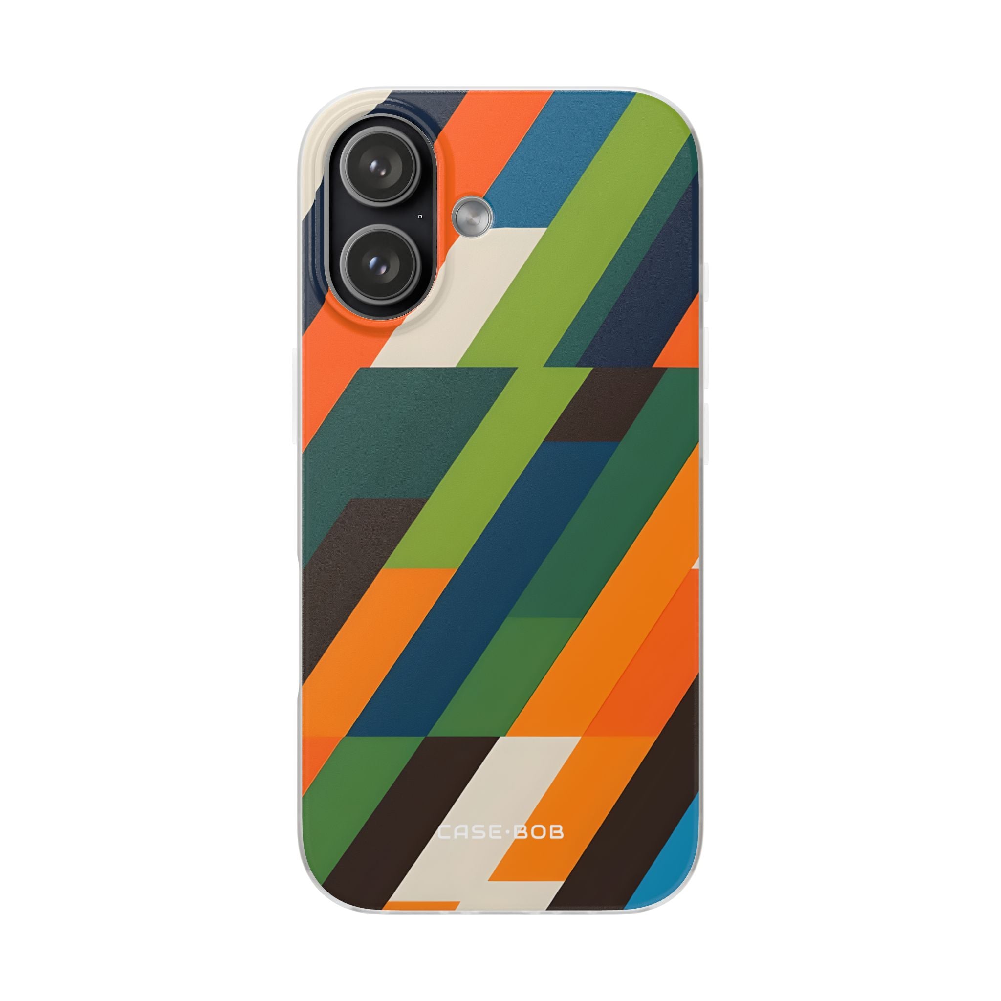 Diagonal Blaze iPhone 17 Case - Soft - CASE•BOB