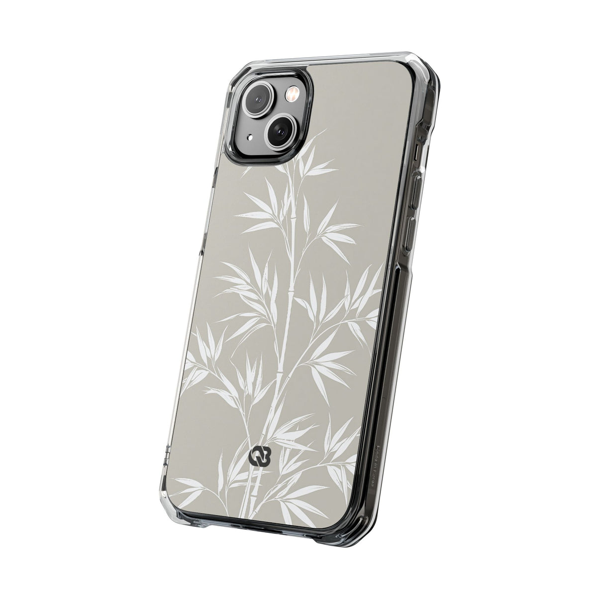 Serene Bamboo · Clear Impact Magnetic Phone Case for iPhone · Beige