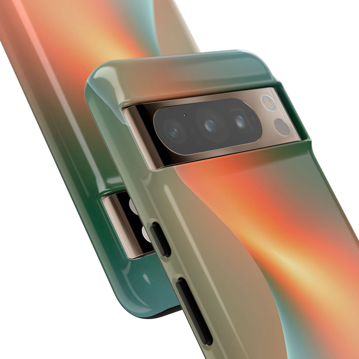 Radiant Contour · Tough Phone Case for Pixel · Orange