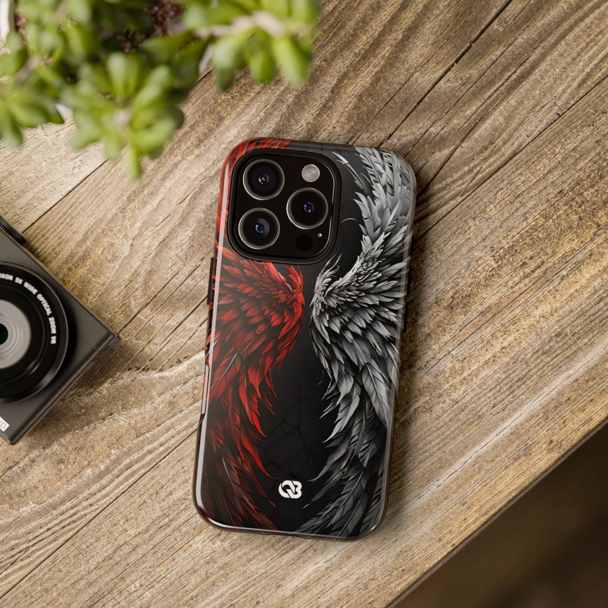 Split Crimson Wing · Tough Phone Case for iPhone