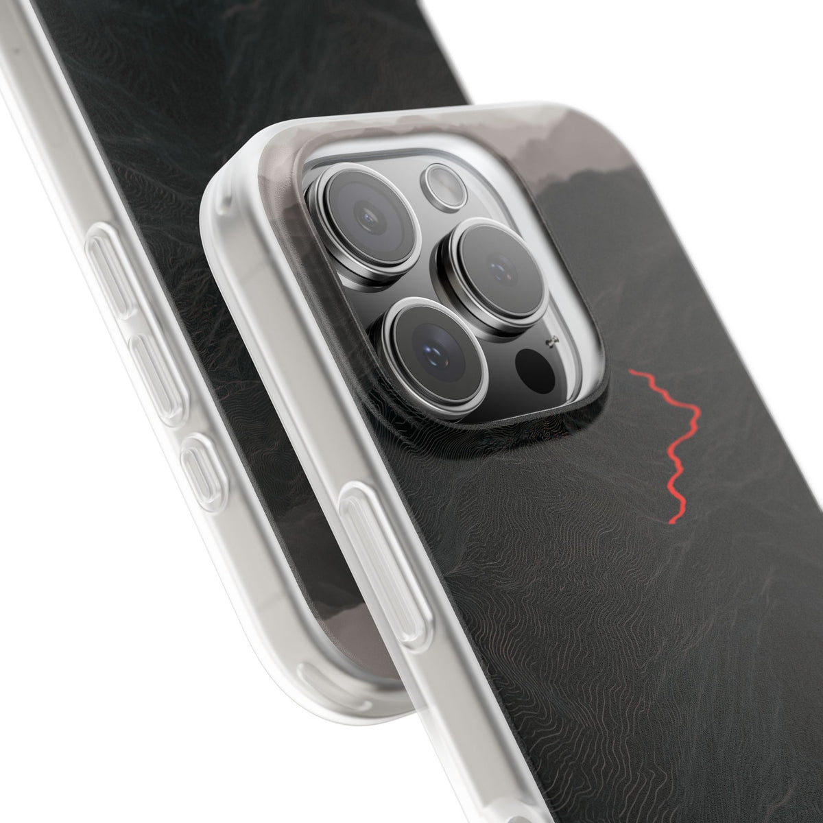 Crimson Ridge Pass · Lite Phone Case for iPhone · Black