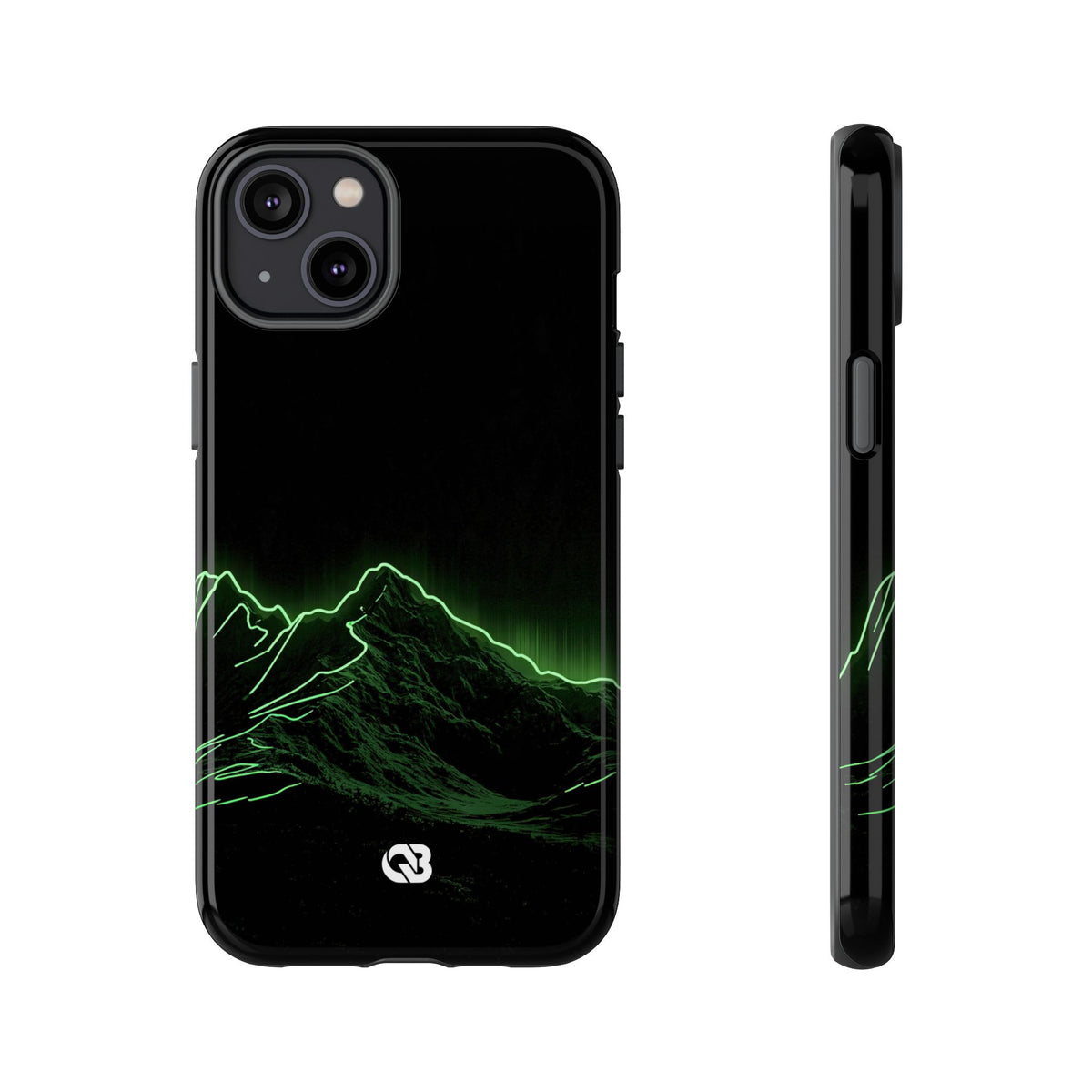 Nordic Mountain Contour · Tough Phone Case for iPhone · Black