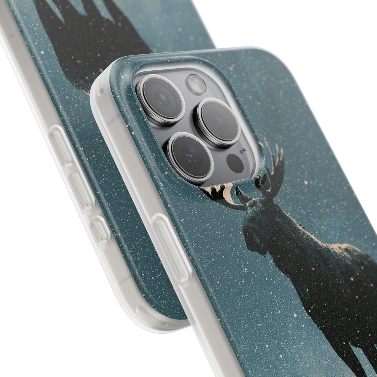 Nordic Boreal Moose · Lite Phone Case for iPhone · Blue
