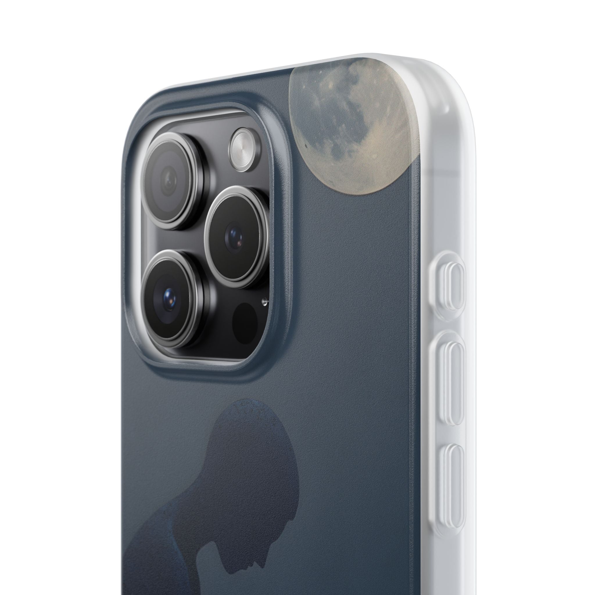 Mondbeschienene Kontemplation iPhone 15 Pro Case - Soft