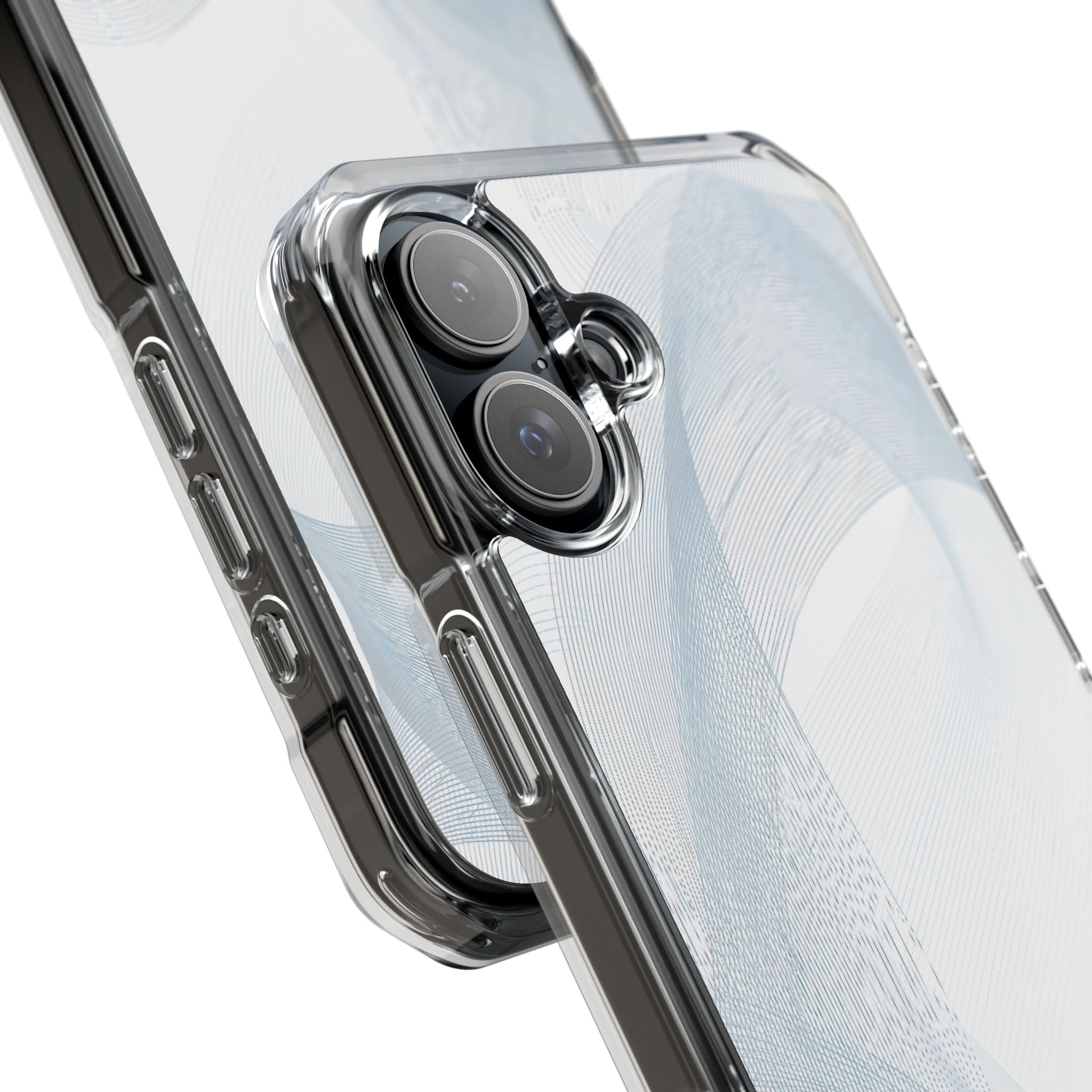 White Impact MagSafe Phone Case for iPhone - Arctic Line Current