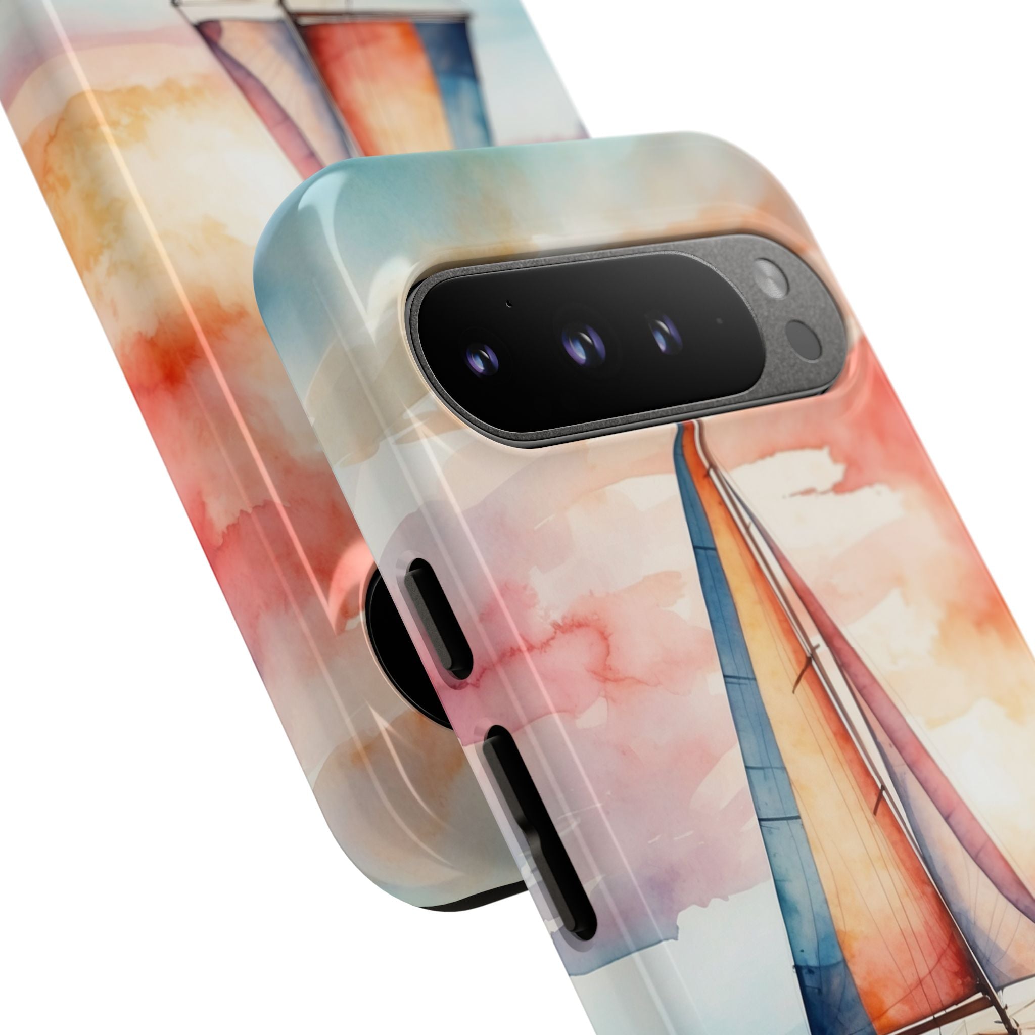 Crimson Horizon Sail · Tough Phone Case for Google Pixel