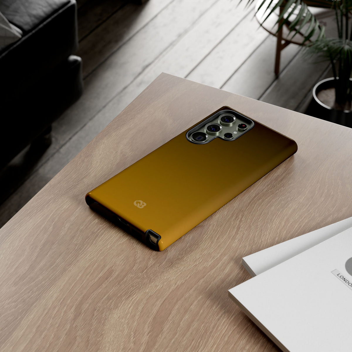 Gold Tough Phone Case for Samsung - Scorched Gold Haze