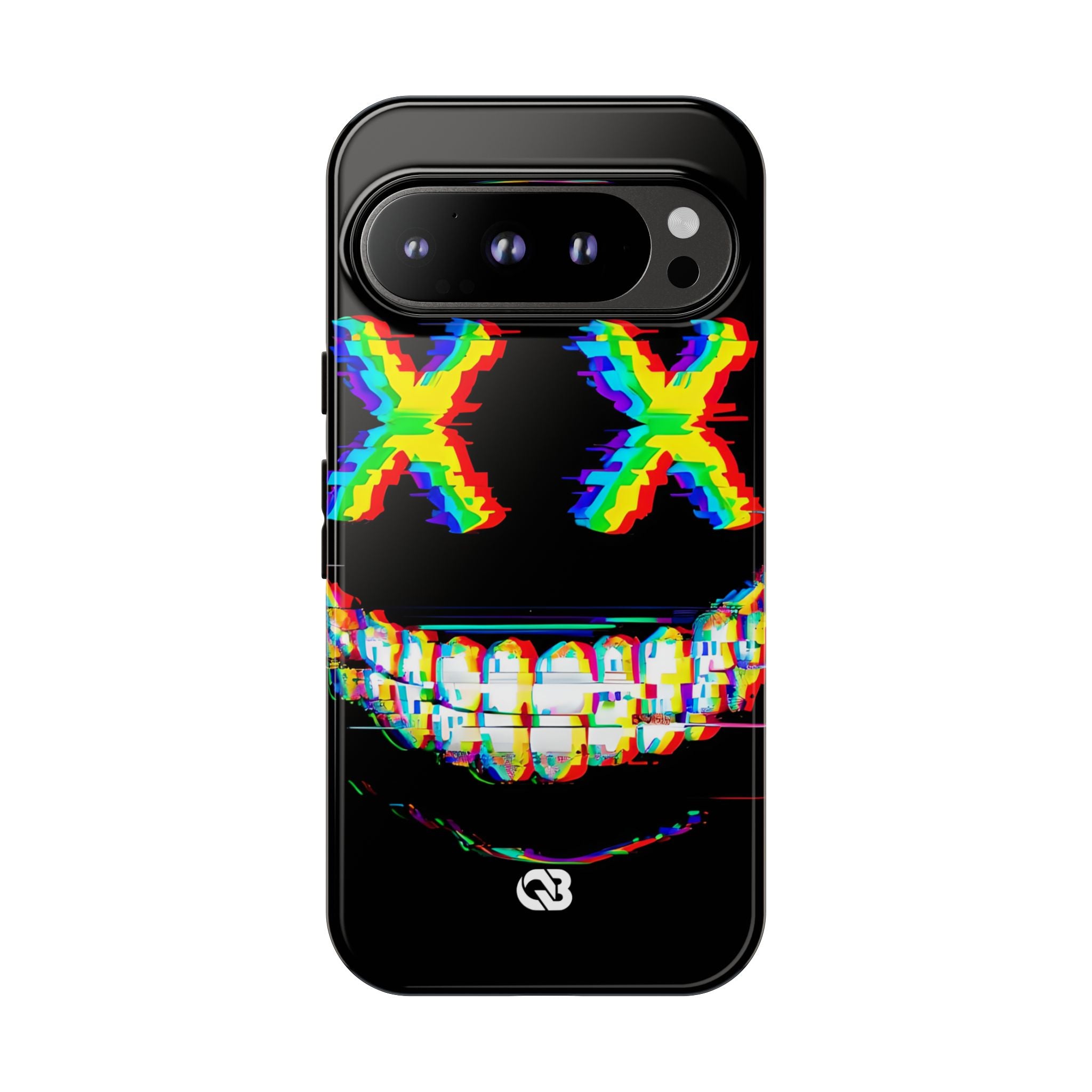 Glitch Grin Distortion · Tough Phone Case for Google Pixel