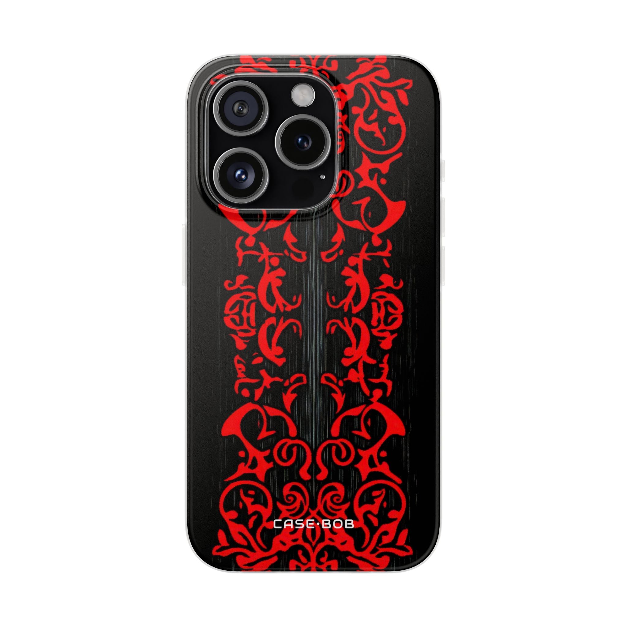 Crimson Spiral iPhone 15 Pro Case - Soft